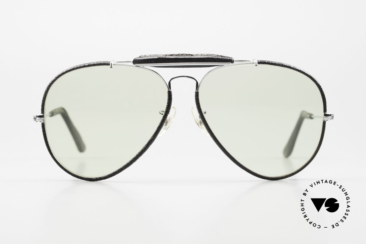 Ray Ban Outdoors II Leathers Changeable B&L Sun Lenses, Special Leather Edition (very hard to find); made in USA, Made for Men