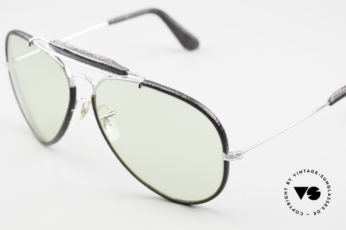 Ray Ban Outdoors II Leathers Changeable B&L Sun Lenses, changeable lens: darker in the sun & lighter in the shade, Made for Men