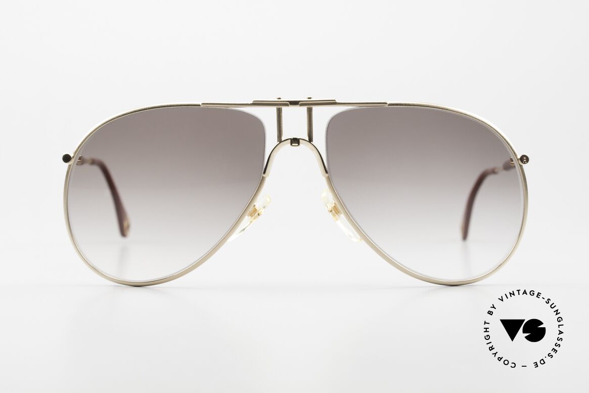 Aigner EA4 True Vintage 80's Glasses, noble modified 'aviator design'; in small size 61-18, 140, Made for Men