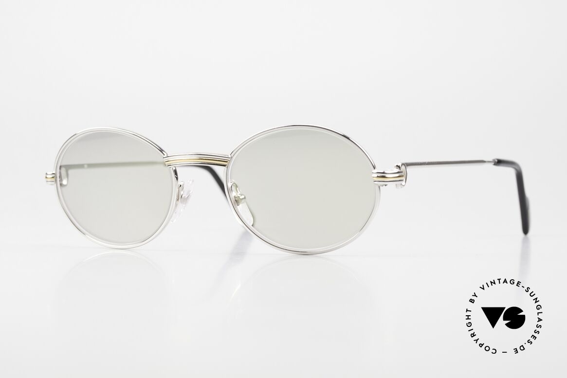 Cartier Saint Honore - S Oval Luxury Sunglasses 90's, oval VINTAGE CARTIER sunglasses from app. 1998, Made for Men and Women