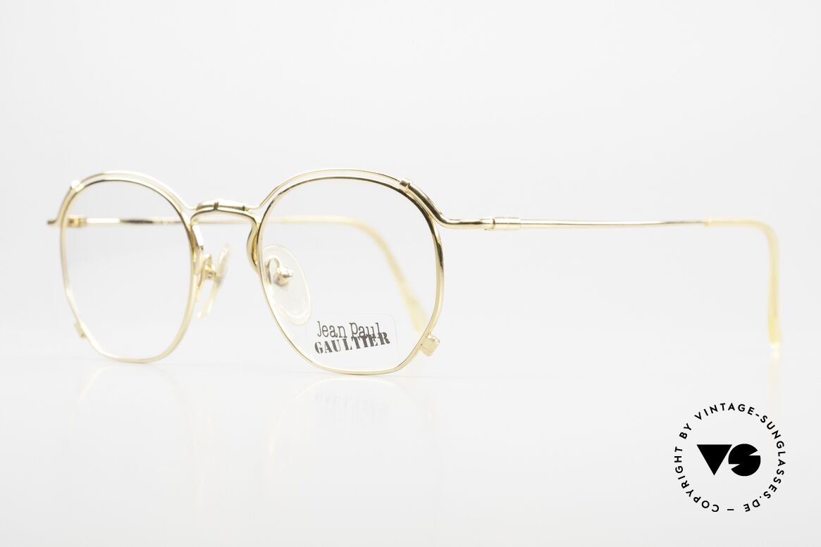 Jean Paul Gaultier 55-2171 Gold Plated Designer Frame, gold-plated & with orig. DEMO lenses; size 48/20, Made for Men and Women