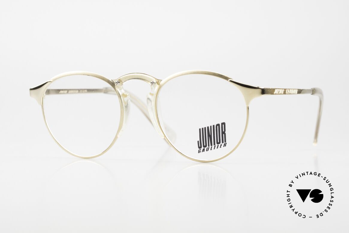 Jean Paul Gaultier 57-0174 Rare 90's Panto Eyeglasses, premium eyeglasses of the Junior GAULTIER Series, Made for Men and Women
