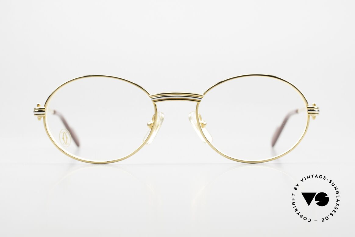 Cartier Saint Honore - S 22ct Gold-Plated Eyeglasses, in SMALL size 49°18, 130 the smallest Honoré version, Made for Men and Women