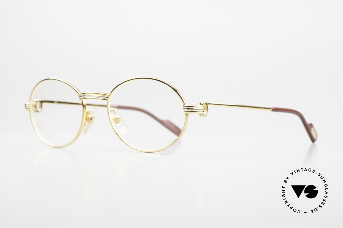 Cartier Saint Honore - S 22ct Gold-Plated Eyeglasses, unworn pair, NOS; with full original CARTIER packing, Made for Men and Women