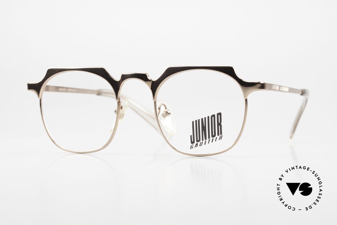 Jean Paul Gaultier 57-0171 Square Panto Shiny Bronze, very noble vintage eyeglasses by Jean Paul Gaultier, Made for Men