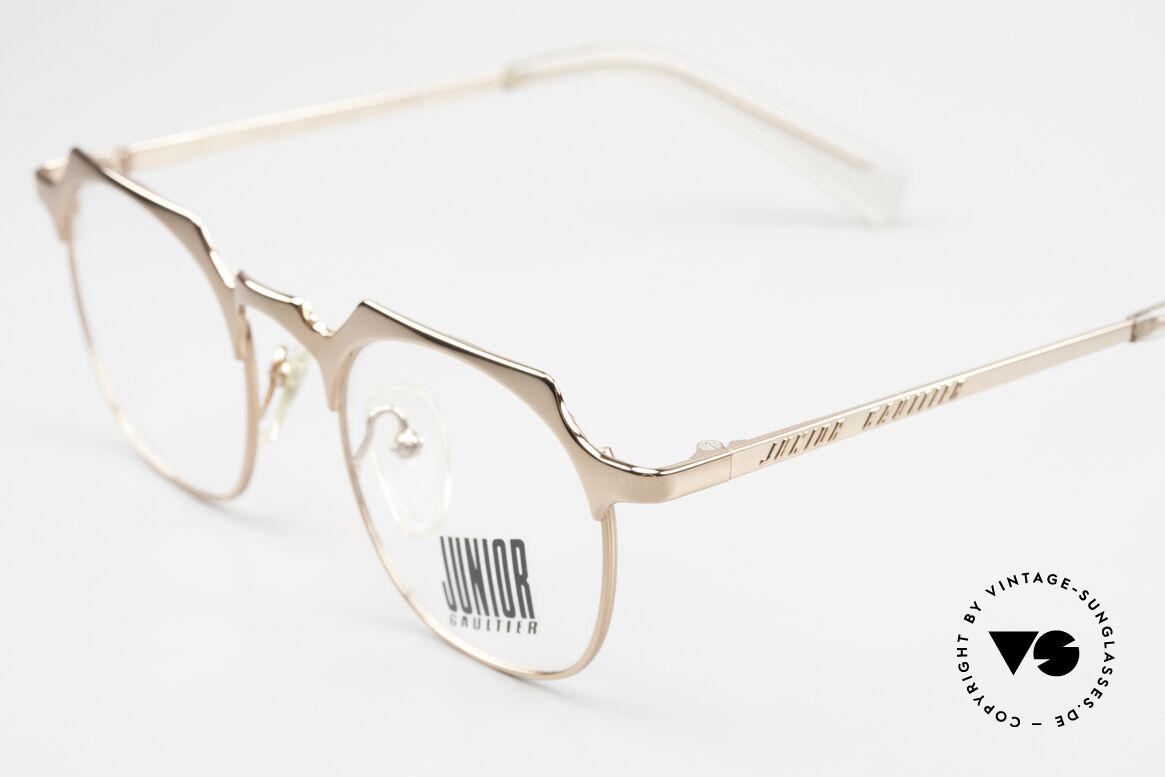 Jean Paul Gaultier 57-0171 Square Panto Shiny Bronze, the frame shines polished bronze (luxury eyewear), Made for Men