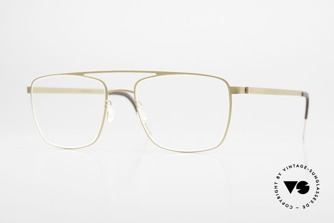 Lindberg 9595 Strip Titanium Vintage Designer Eyewear, Lindberg men's specs Strip Titanium series from 2018, Made for Men