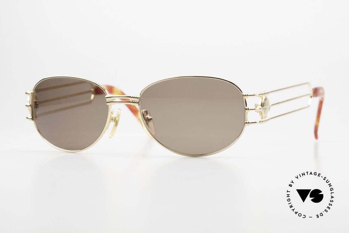 Jean Paul Gaultier 58-5108 Rare Steampunk Sunglasses, noble Jean Paul Gaultier 90's designer sunglasses, Made for Men and Women