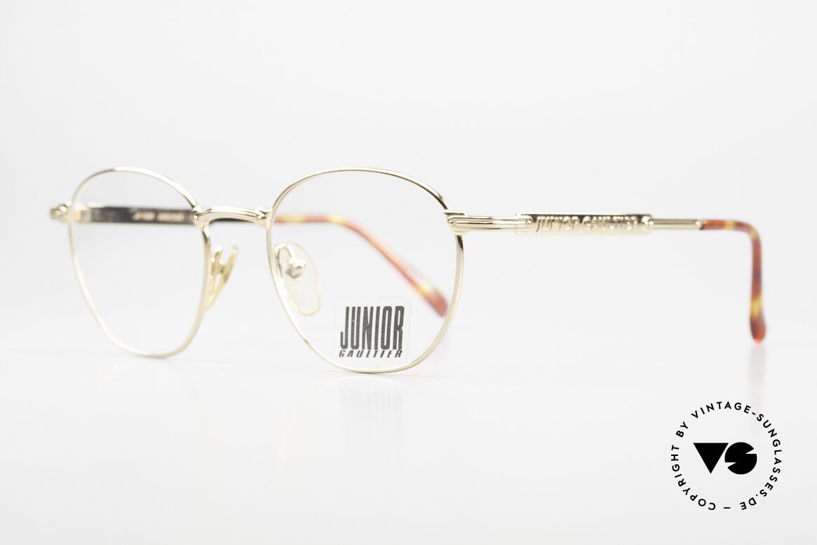 Jean Paul Gaultier 57-3178 22ct Gold-Plated Frame, true designer eyewear with interesting temples, Made for Men and Women