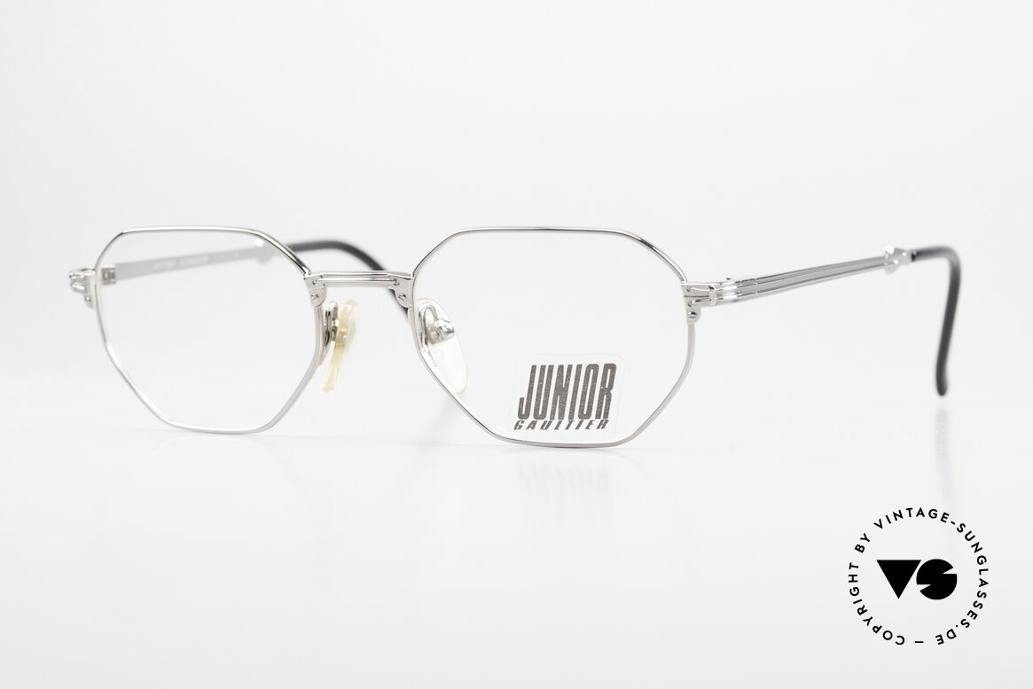 Jean Paul Gaultier 57-4174 Light Titanium Vintage Specs, vintage 1990's eyeglass-frame by J. Paul Gaultier, Made for Men and Women