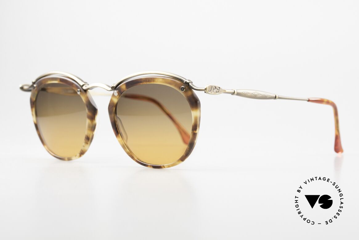 Jean Paul Gaultier 56-1273 True Vintage Sunglasses, interesting combination of materials and colors, Made for Men and Women
