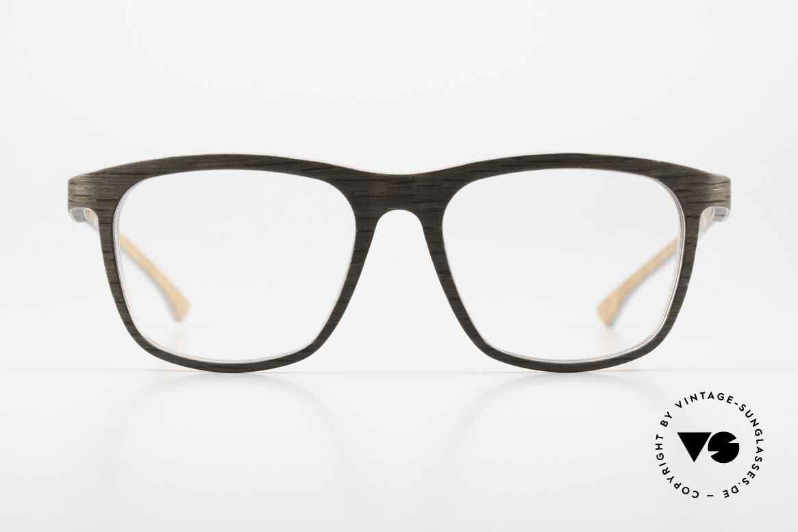 W-Eye Alpha15 Men's Wooden Eyeglasses, actually made from 0.5 mm thick wooden sheets, Made for Men