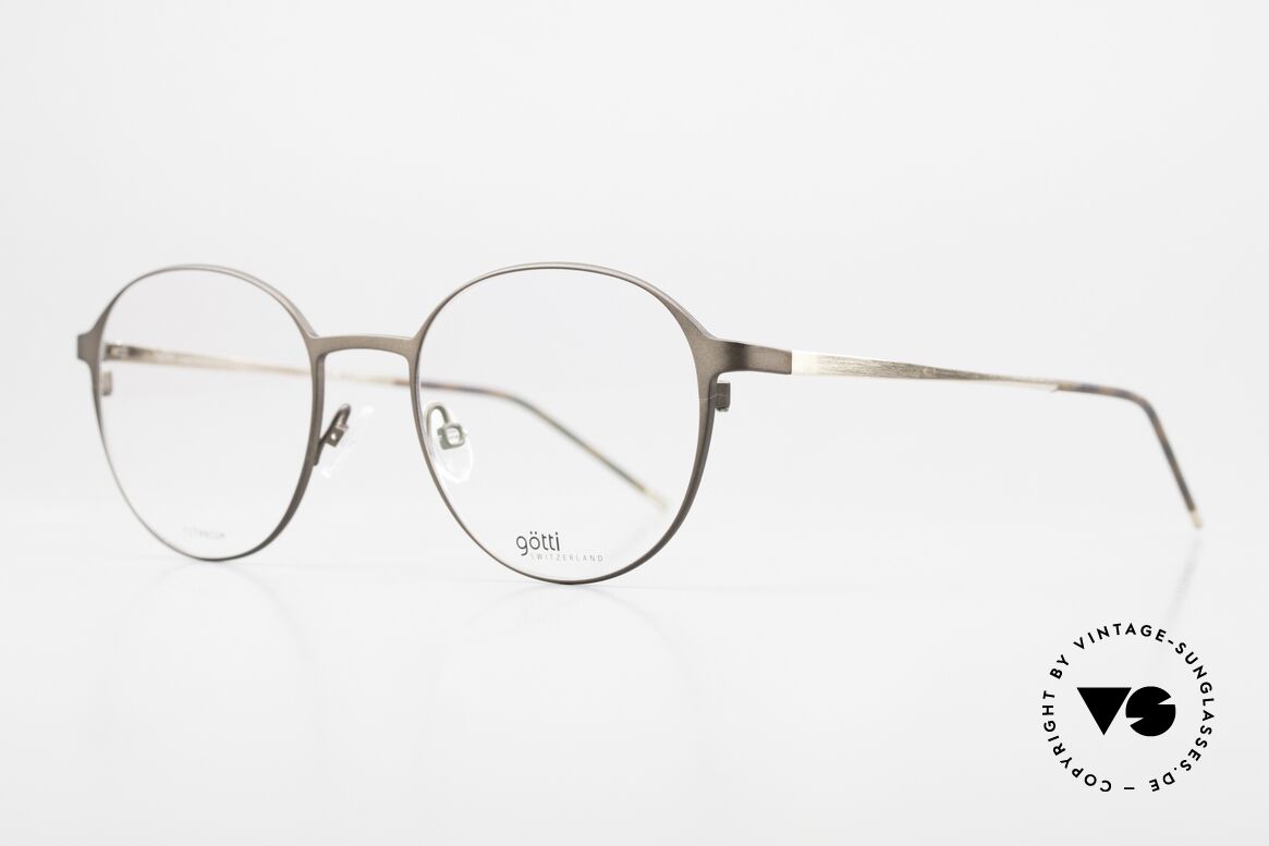 Götti Lewis Super Light Titanium Glasses, tangible top quality; timeless in color and shape, Made for Men and Women