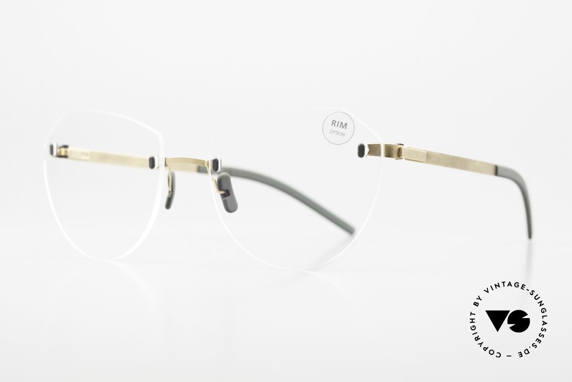 Götti Perspective DC06 Award-Winning Eyeglasses, additional "Rim option": edge made of 3D printing, Made for Women