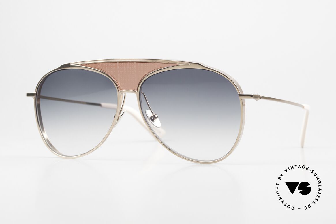 Christian Roth Funker Rosé Gold Titanium Frame, Christian Roth sunglasses, CRS-00128 RGD, 60/13, 150, Made for Men and Women