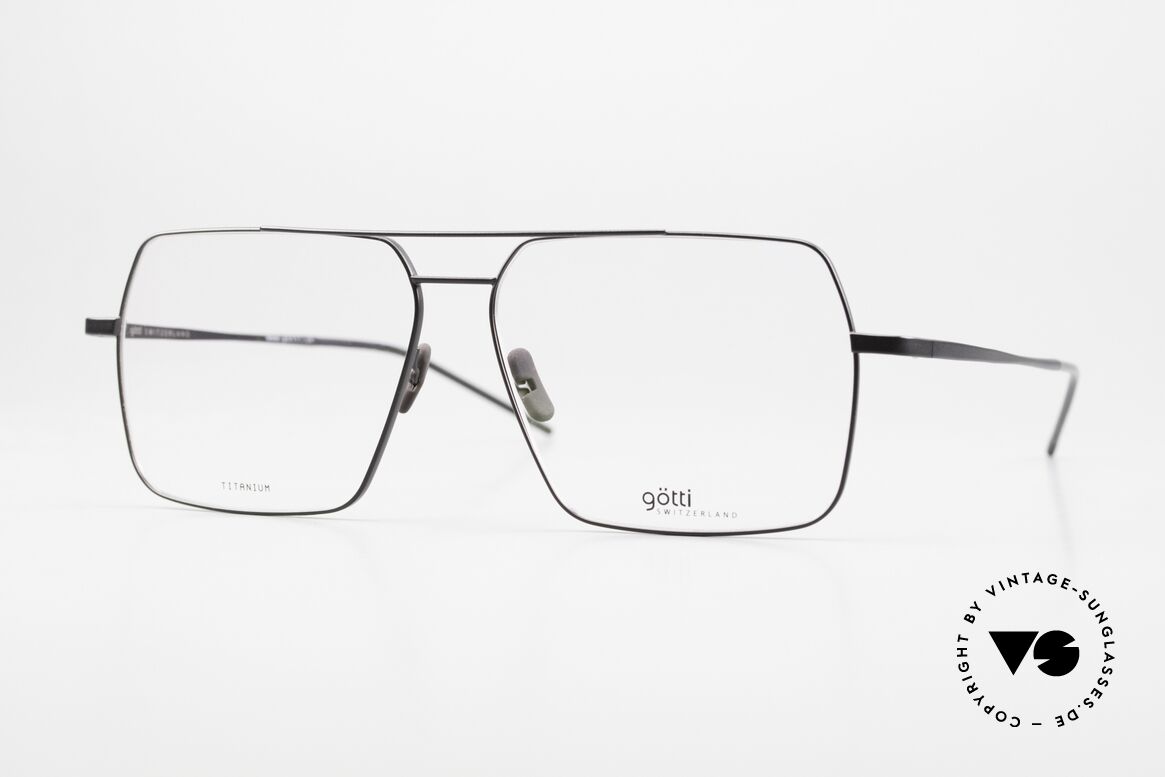 Götti Dotey Striking Titanium Frame, Götti / Goetti glasses Dotey, BLKM, size 56/12, Made for Men