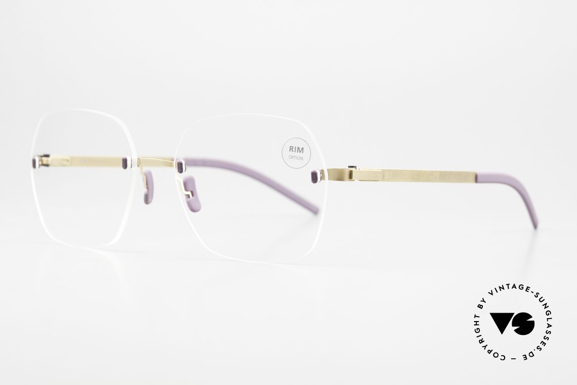 Götti Perspective SF04 Innovative Rimless Glasses, additional "Rim option": edge made of 3D printing, Made for Women