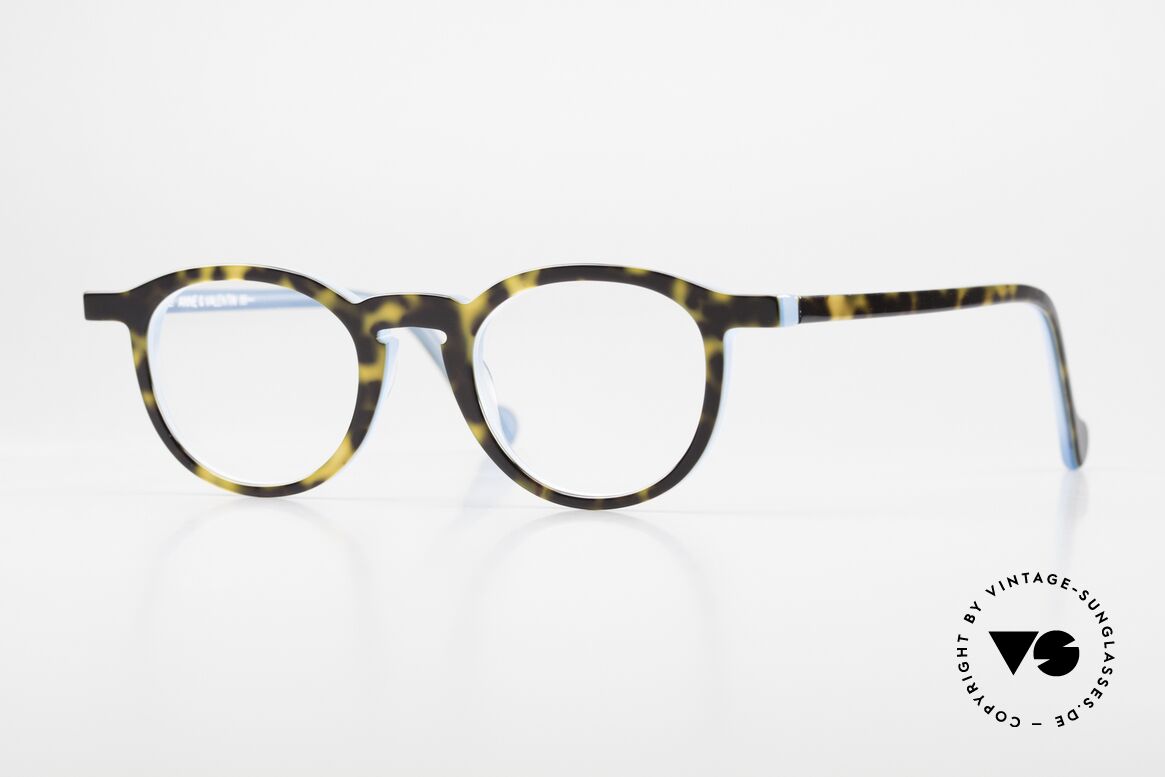 Anne Et Valentin Annette Ladies Frame Alpha Series, eyeglasses in turquois havana by Anne & Valentin, Made for Women