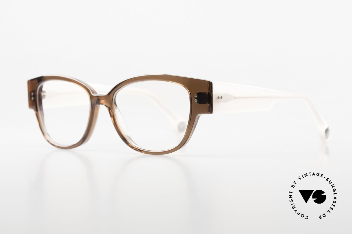 Anne Et Valentin Olympe Brown Pink Translucid, the couple Anne (artist) and Valentin (optician), Made for Women