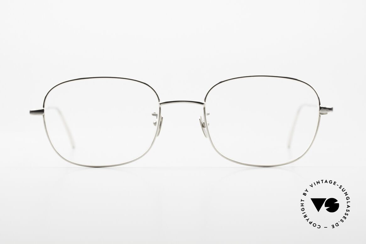 Gernot Lindner GL-301 Square Frame 925 Silver, the former Lunor founder now creates silver glasses, Made for Men and Women