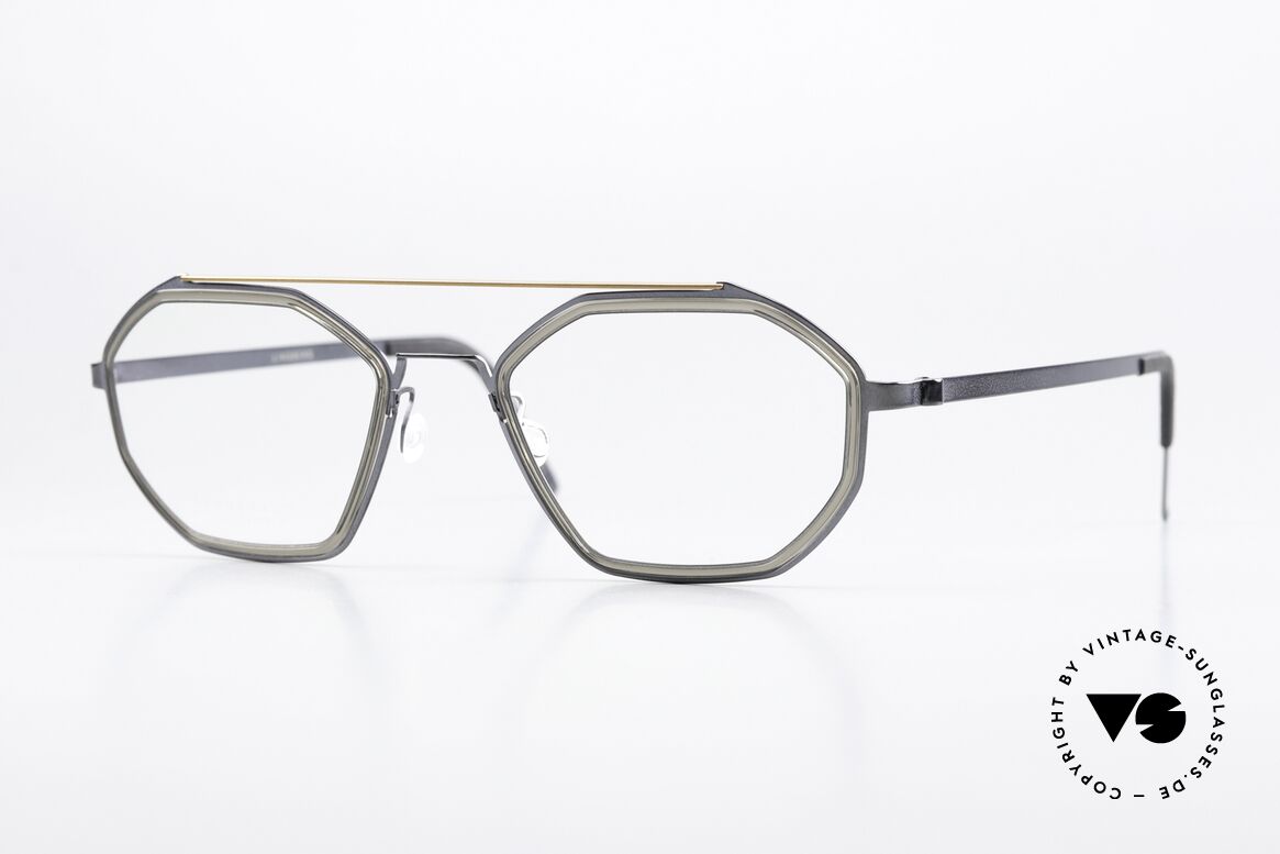 Lindberg 9756 Strip Titanium Nice Color Combination, striking Lindberg Strip Titanium eyeglasses for men, Made for Men