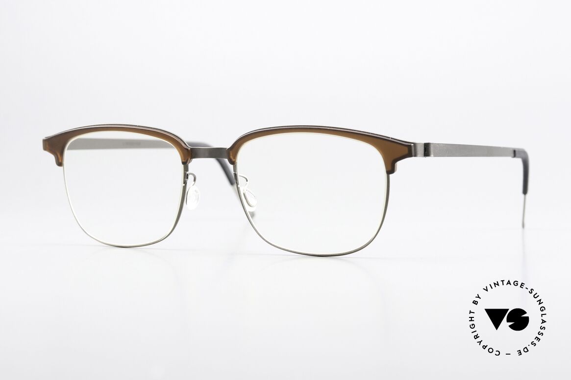 Lindberg 9835 Strip Titanium Men's Glasses Combi Frame, Lindberg Strip Titanium combi-eyeglasses from 2019, Made for Men