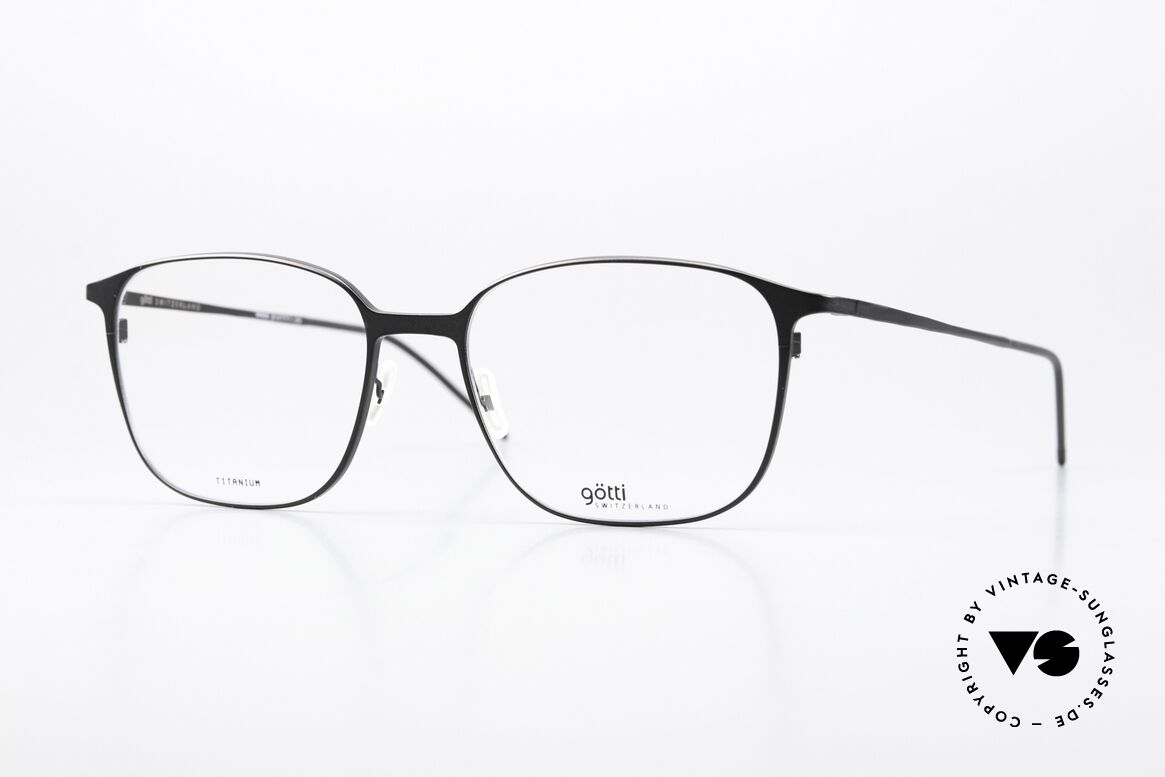 Götti Larson Filigree Corrective Glasses, Götti / Goetti glasses Larson, BLKM, size 54/17, Made for Men and Women