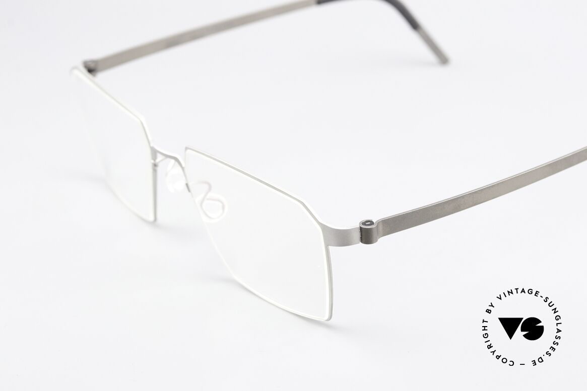Lindberg 9628 Strip Titanium Square Titanium Frame, stylish women's glasses and men's eyeglasses likewise, Made for Men and Women