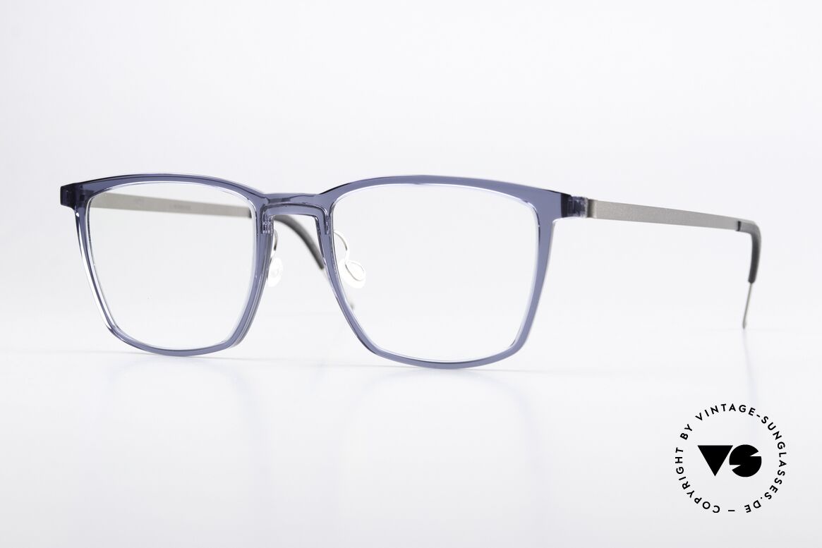 Lindberg 1260 Acetanium Large Vintage Frame Blue, square Lindberg glasses from the Acetanium Series, Made for Men