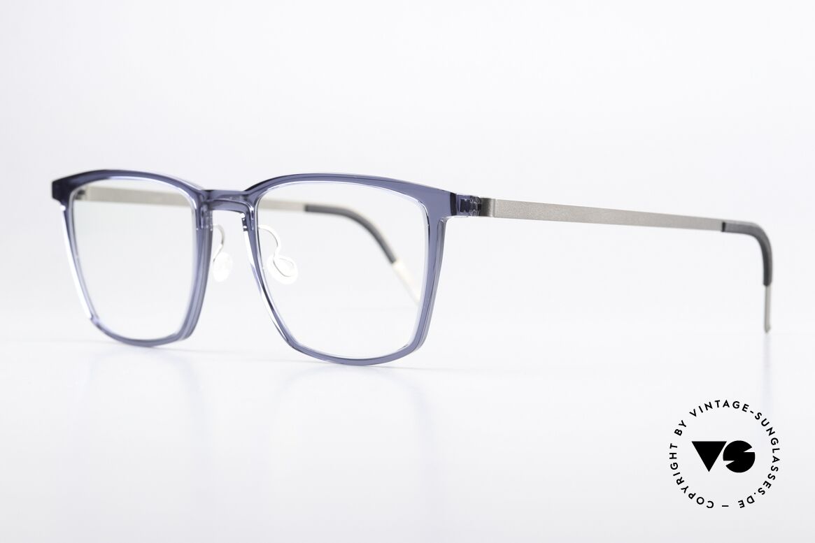 Lindberg 1260 Acetanium Large Vintage Frame Blue, great frame made of acetate & titanium combination, Made for Men