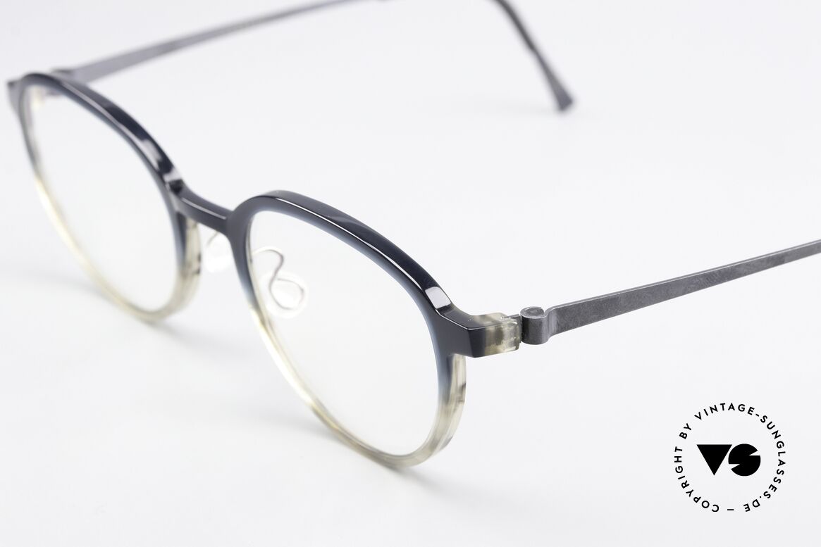 Lindberg 1176 Acetanium Frame From Blue To Gray, distinctive quality and design (award-winning frame), Made for Men and Women