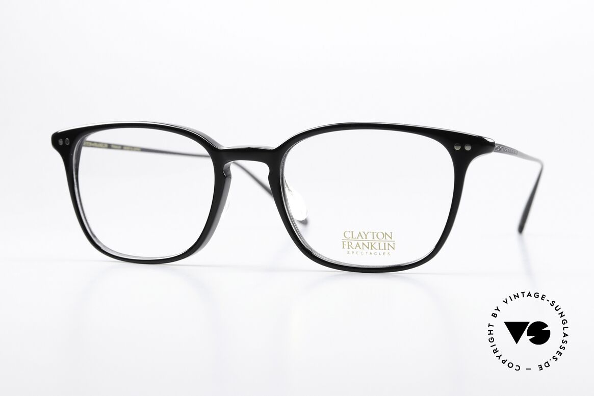 Clayton Franklin 764 Square Eyewear From Japan, Clayton Franklin Spectacles, 764, size 50-19, 145, Made for Men and Women