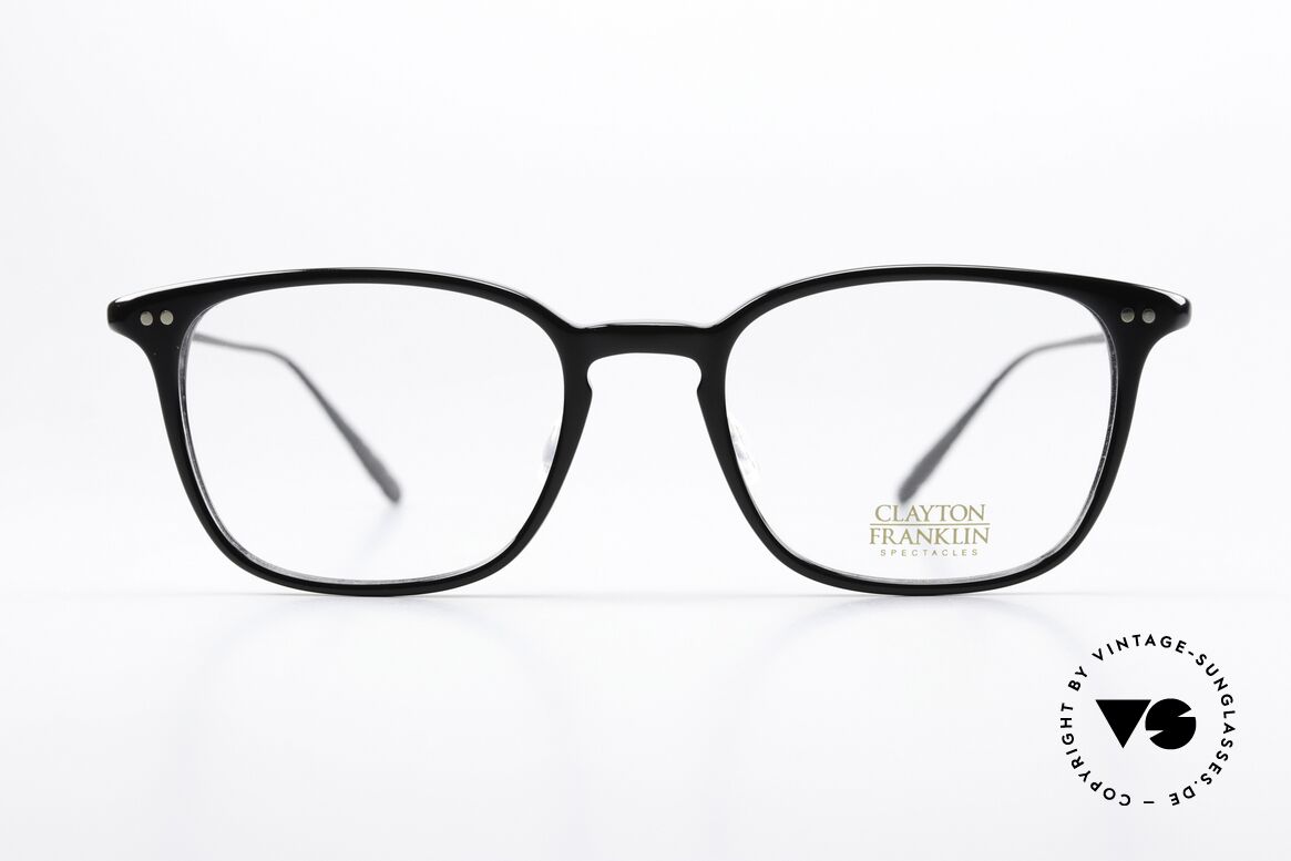 Clayton Franklin 764 Square Eyewear From Japan, brand named after the inventor of bifocal glasses, Made for Men and Women