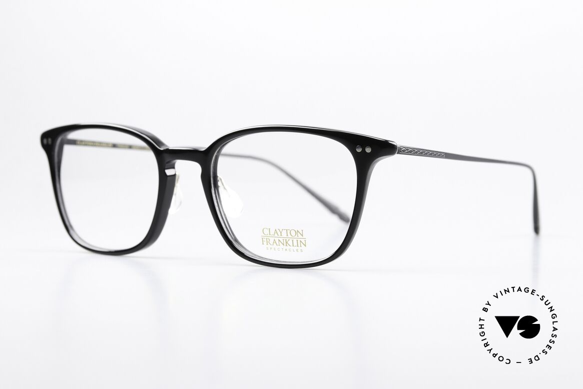 Clayton Franklin 764 Square Eyewear From Japan, Benjamin Franklin (founding father of the USA), Made for Men and Women