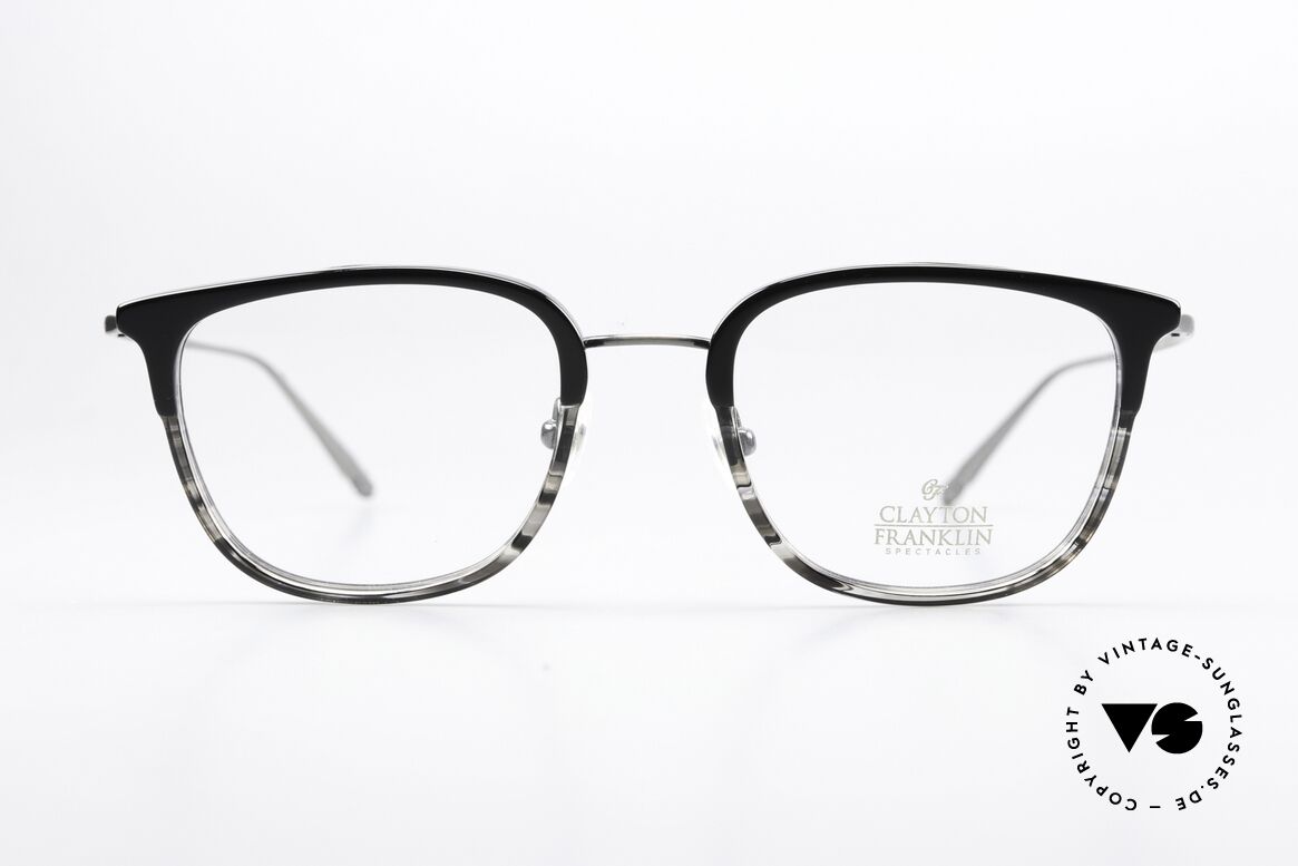 Clayton Franklin 615 Designer Frame From Japan, brand named after the inventor of bifocal glasses, Made for Men and Women