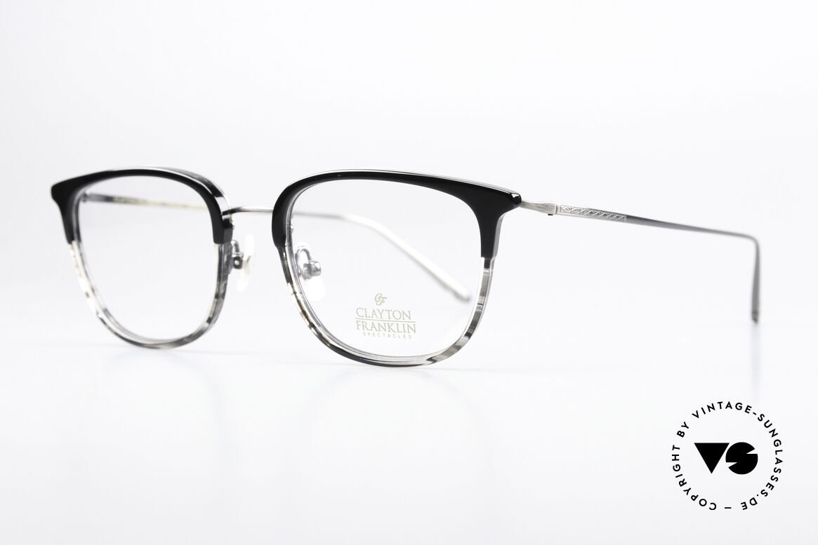 Clayton Franklin 615 Designer Frame From Japan, Benjamin Franklin (founding father of the USA), Made for Men and Women