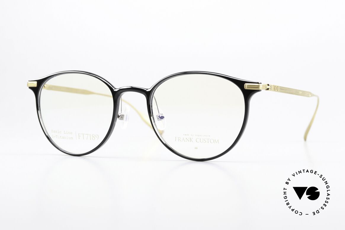 Frank Custom FT7189 Women's Panto Eyeglasses, Frank Custom Eyeglasses, FT7189, size 50-20, 142, Made for Women