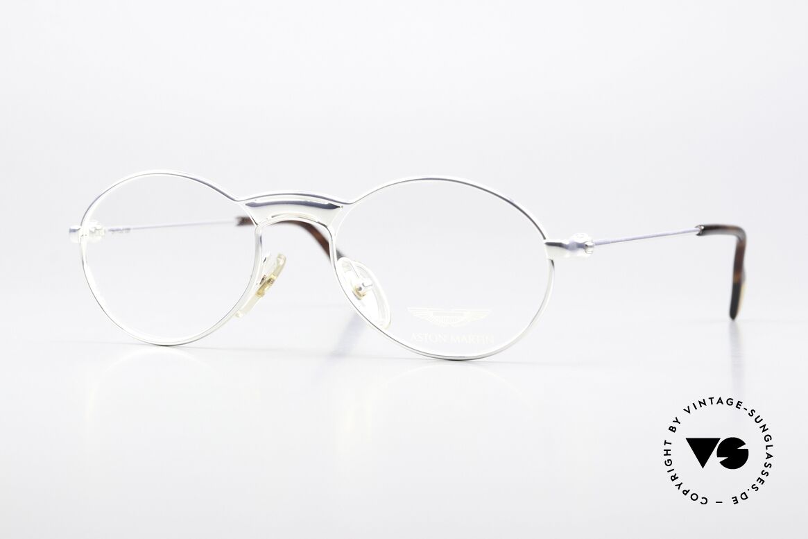 Aston Martin AM01 90s Luxury Platinum Plated, Aston Martin eyeglasses, model AM-01; in size 51/20, Made for Men