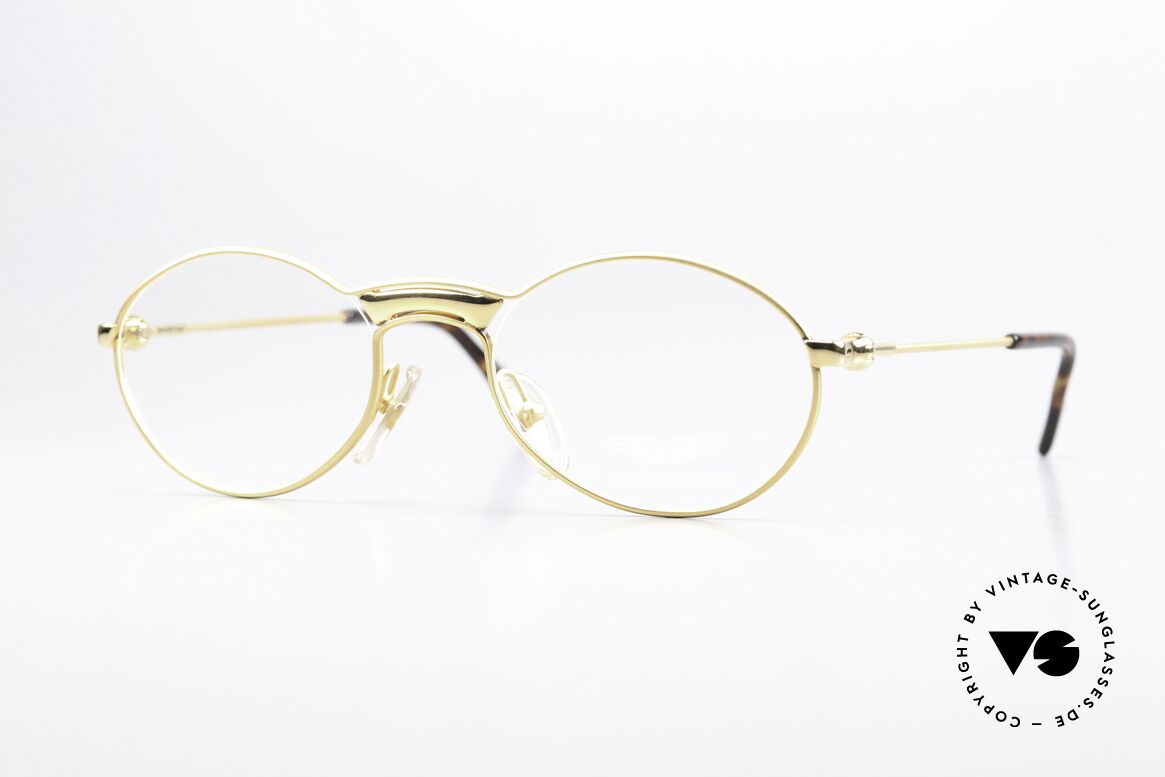 Aston Martin AM01 Matt Gold And Yellow Gold, Aston Martin eyeglasses, model AM-01; in size 51/20, Made for Men