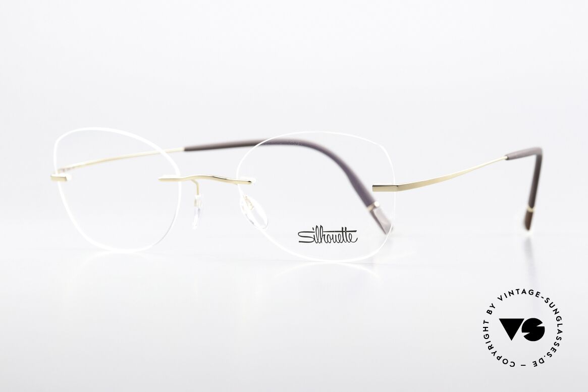 Silhouette 5541 Rimless Titanium Frame, ultra light titanium frame for ideal wearing comfort, Made for Women