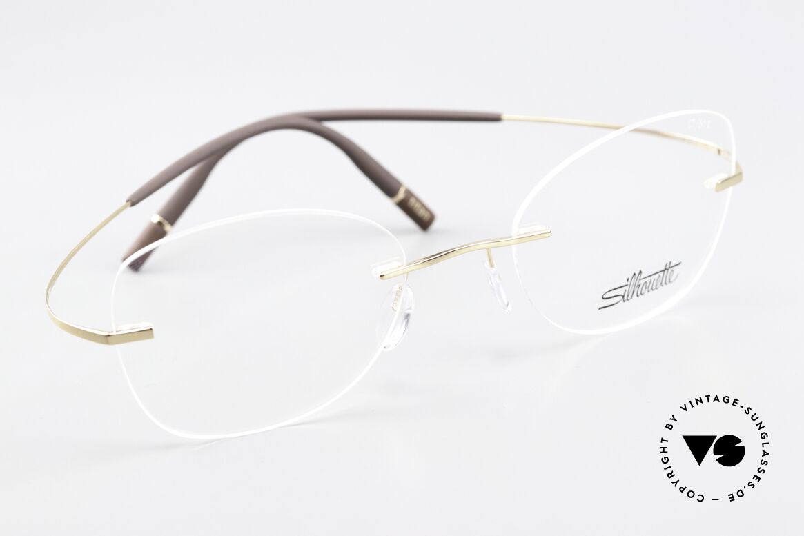 Silhouette 5541 Rimless Titanium Frame, lens shape can be adjusted by the optician if needed, Made for Women