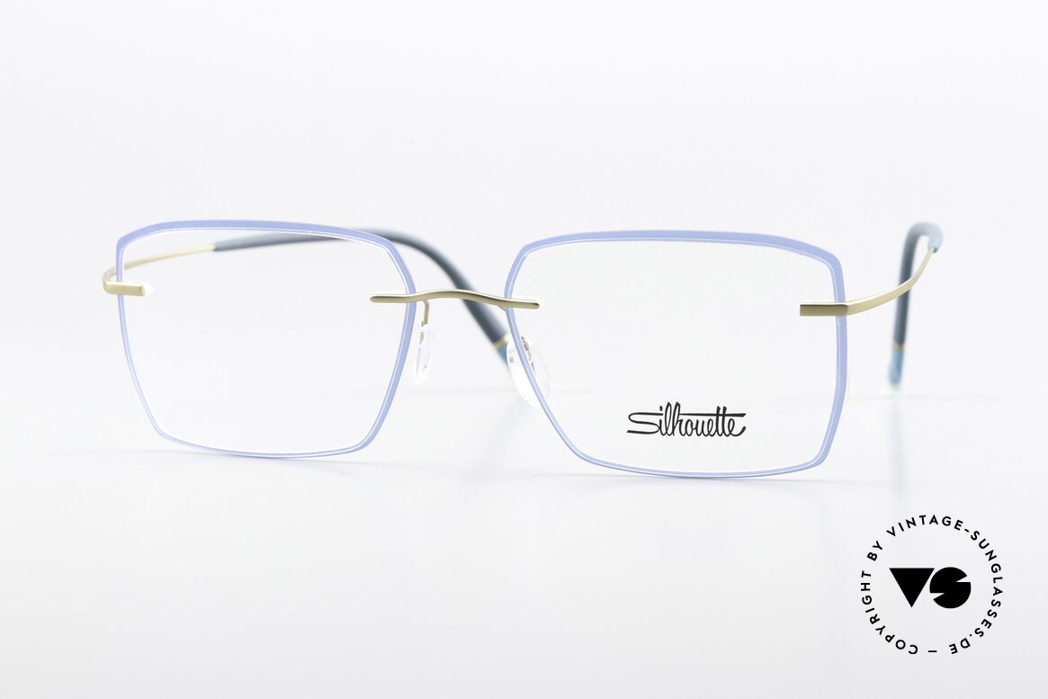 Silhouette 5518 Ocean Blue Accents Gold, Silhouette 5518 70 5540 eyeglasses, size 54-17, 140, Made for Women