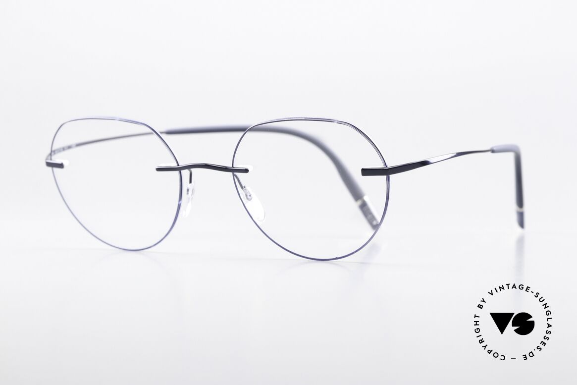 Silhouette 5541 Cosmic Blue Metallic, ultra light titanium frame for ideal wearing comfort, Made for Women