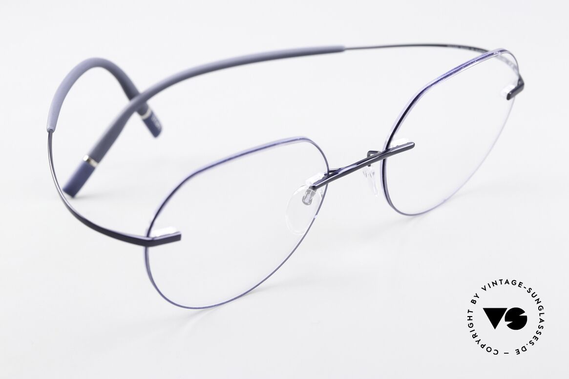 Silhouette 5541 Cosmic Blue Metallic, unworn eyewear from 2018; minimalistic yet elegant, Made for Women