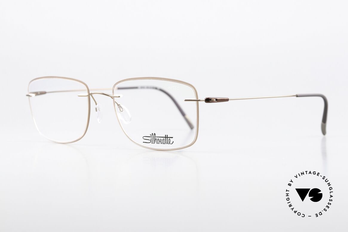 Silhouette 5500 Colorwave Core Accent Rings, strikingly angular rimless glasses with “acetate core”, Made for Men and Women