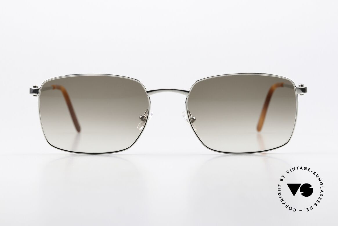Cartier Spinner Platinum Sunglasses 2009, square Cartier vintage sunglasses in size 56/18, 140, Made for Men