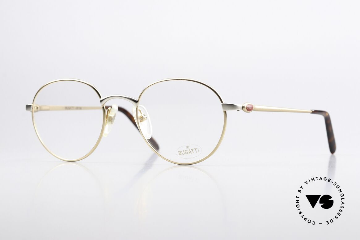 Bugatti 26158 Full Rimmed Panto Frame, rare Bugatti Panto designer eyeglasses; size 49/21, Made for Men