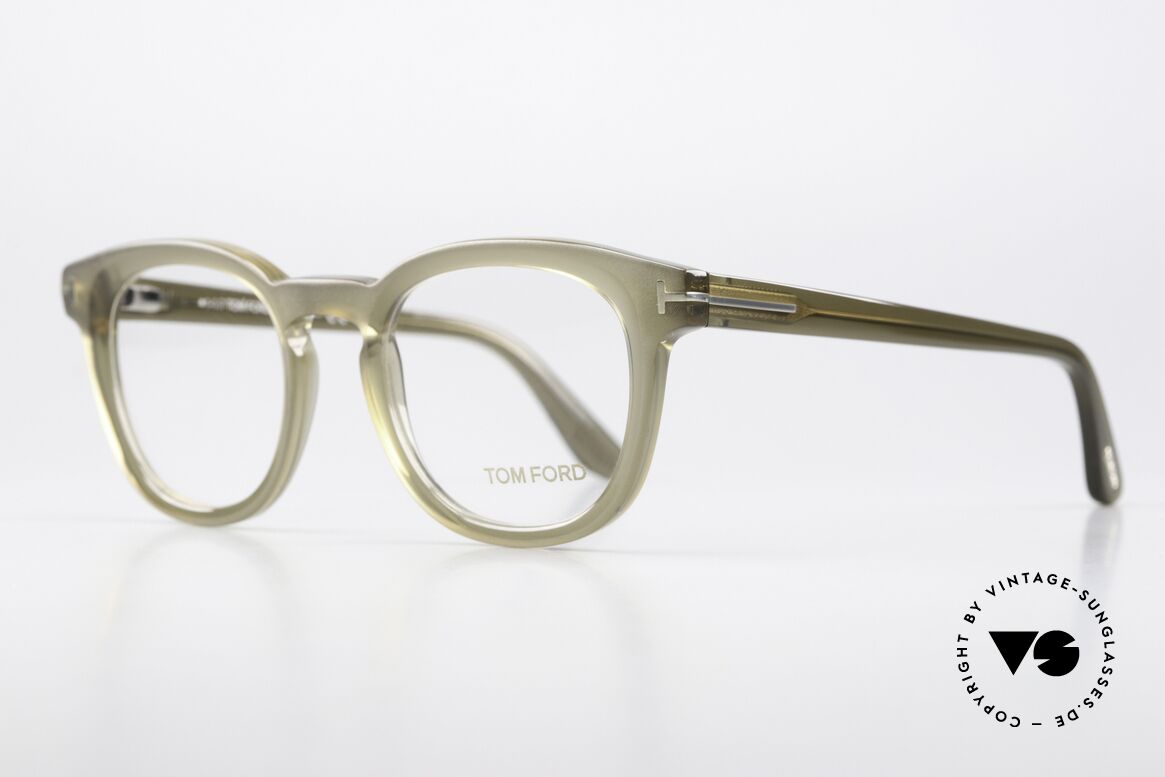 Tom Ford TF5469 Acetate Frame Spring Hinges, really interesting frame color: brown gray / taupe, Made for Men and Women