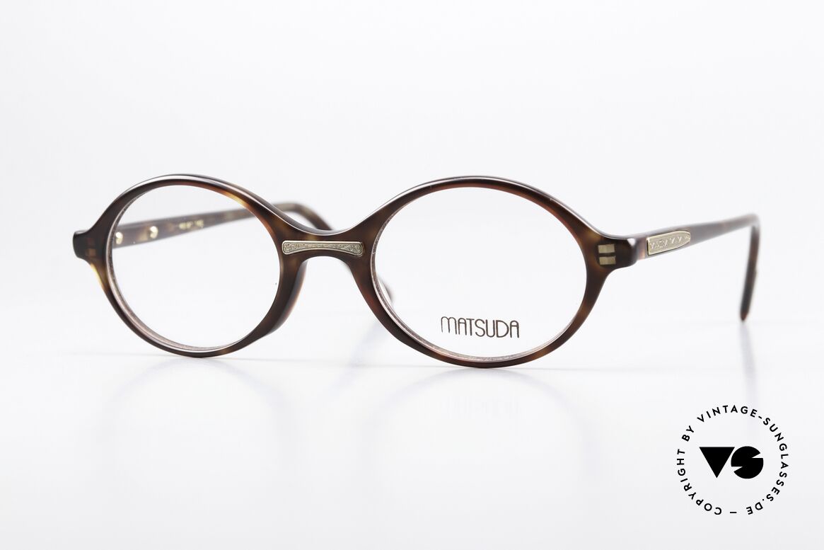 Matsuda 2850 Small Specs Acetate 90's, 90's vintage designer eyeglasses by Matsuda, Japan, Made for Men and Women