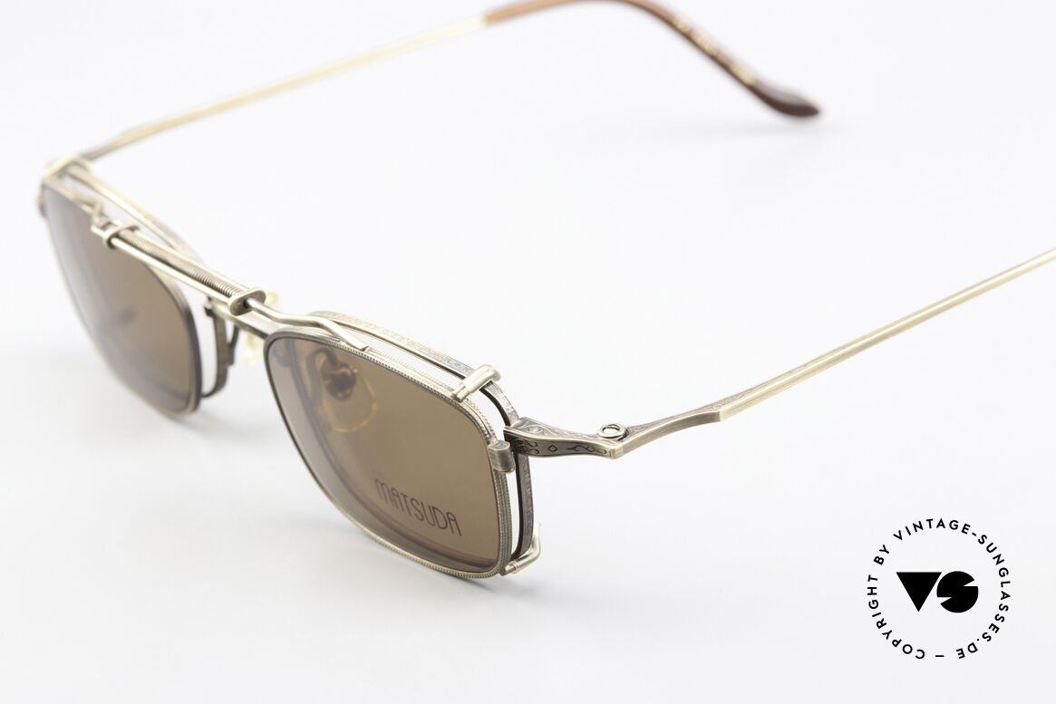 Matsuda 10133 Clip On Frame Titanium 90s, made with attention to detail (check all the engravings), Made for Men and Women